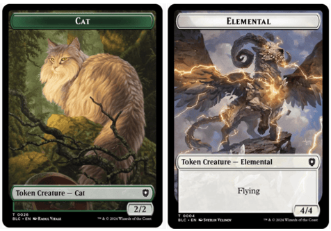 Cat (0026) // Elemental (0004) Double-Sided Token